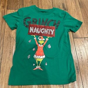 Grinch Naughty Green Kids T-Shirt